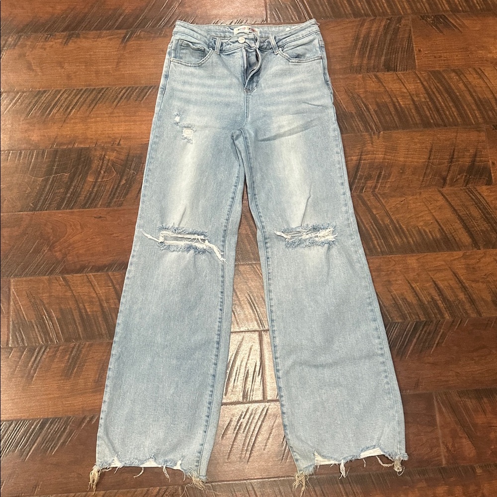 Risen Distressed Light Blue Jeans